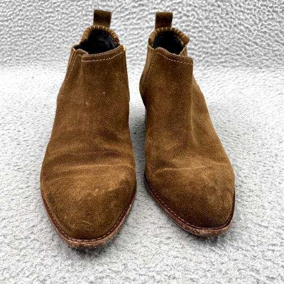 Alexander Wang Shoes Adult EU 35/ US 5 Tan Leather Kori Rose Gold Ankle Boots - Picture 3 of 13